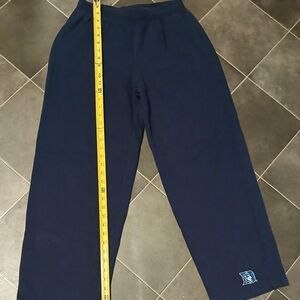 RED OAK SPORTSWEAR DUKE UNIVERSITY NAVY BLUE WIDE LEG SWEATPANTS